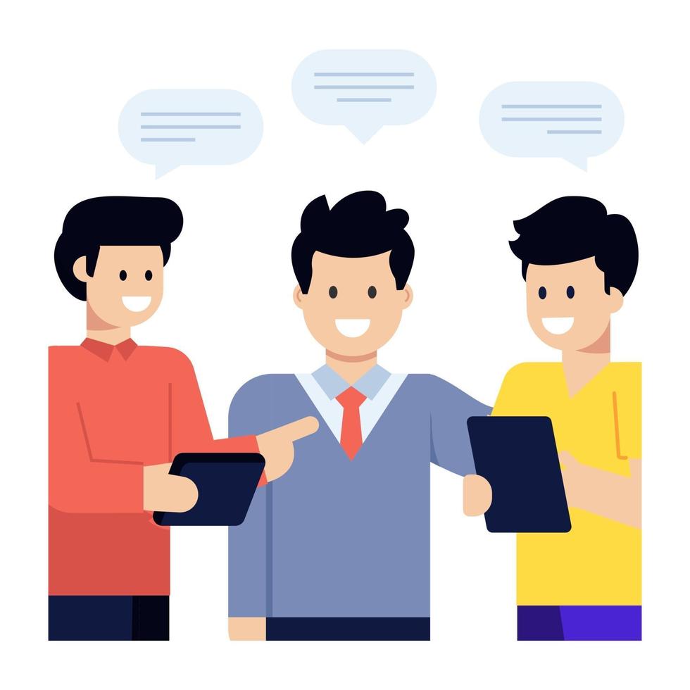 Office Meeting and Discussion vector