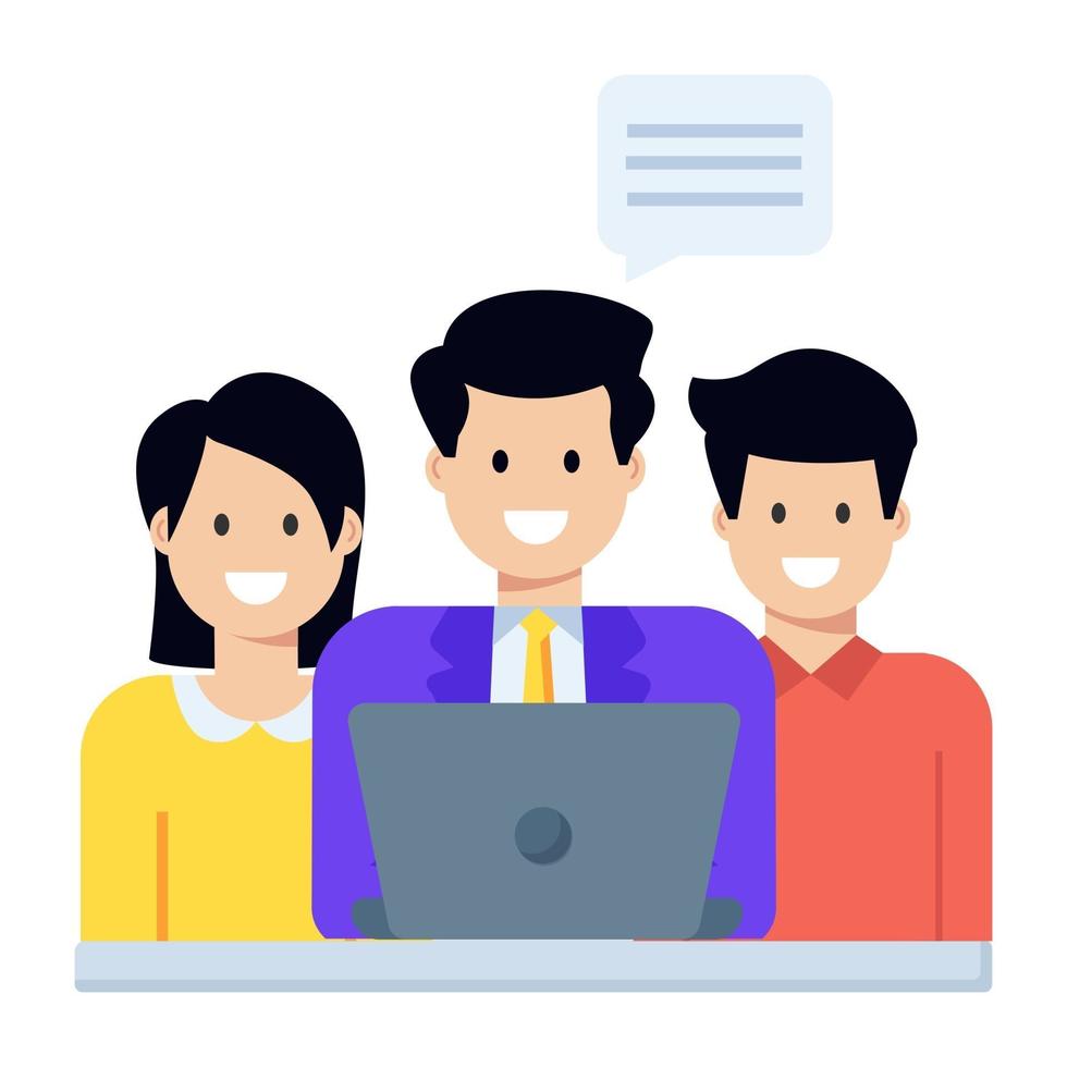 Office Meeting and Discussion vector