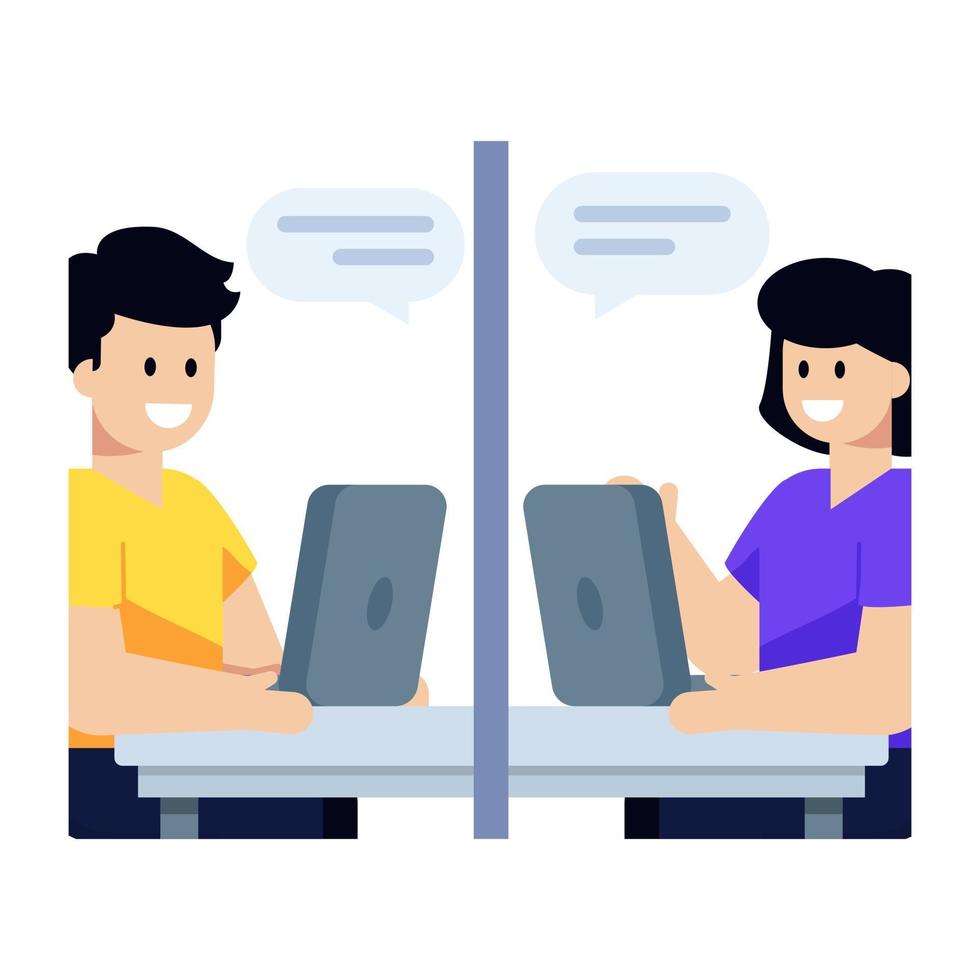 Office Meeting and Discussion vector