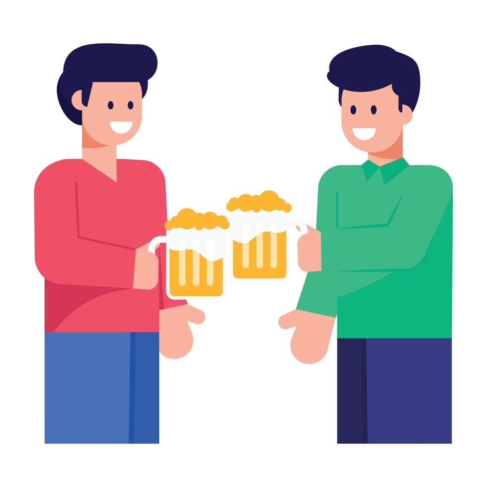 Beer Friends Drinking vector