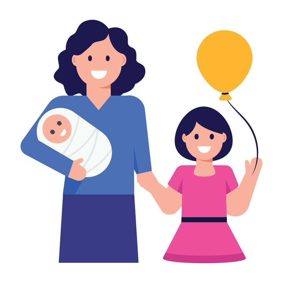 Mother and Caring vector