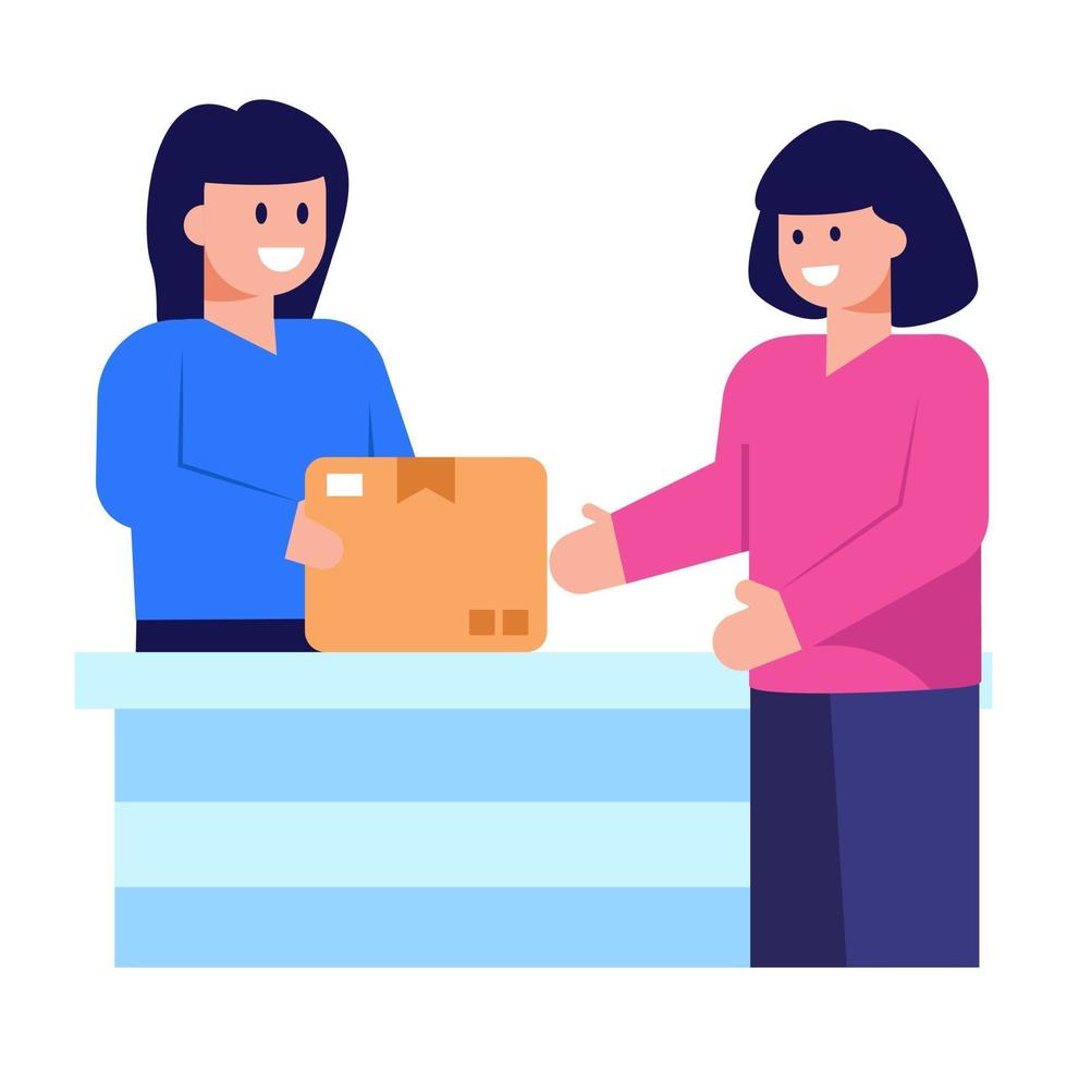 Parcel Pickup and Delivery vector