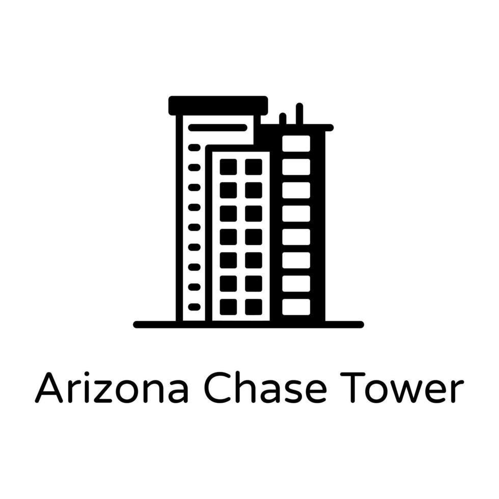 Arizona Chase Tower vector