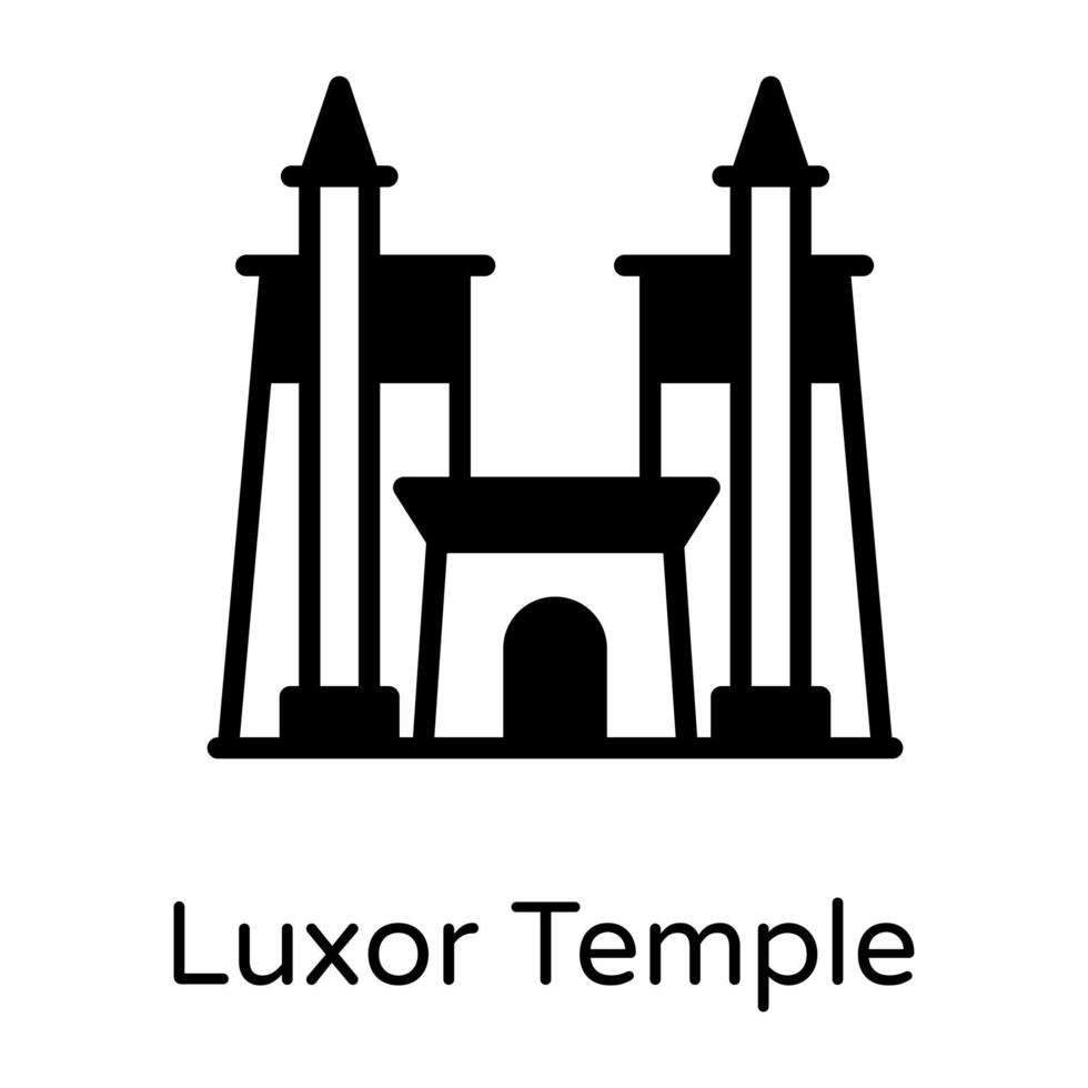 Luxor shrine Temple vector