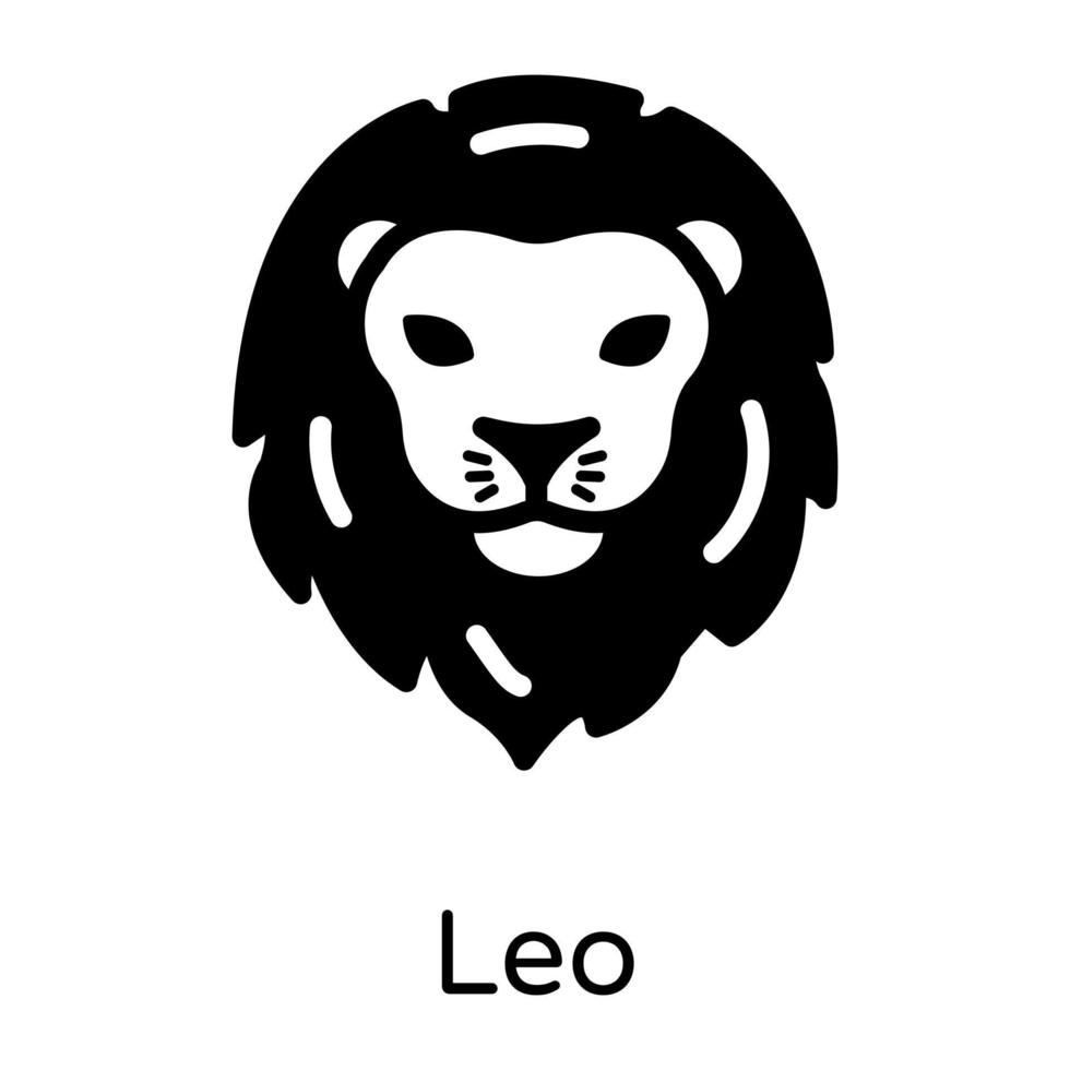 Leo Zodiac sign vector