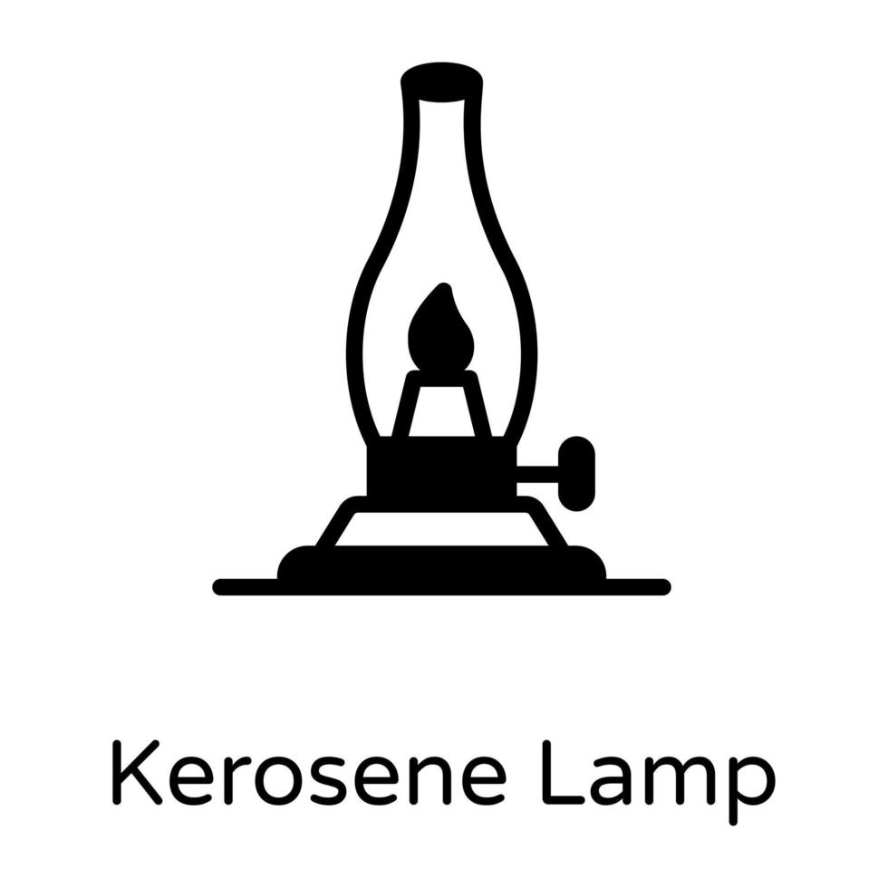 Vintage  Kerosene Lamp vector