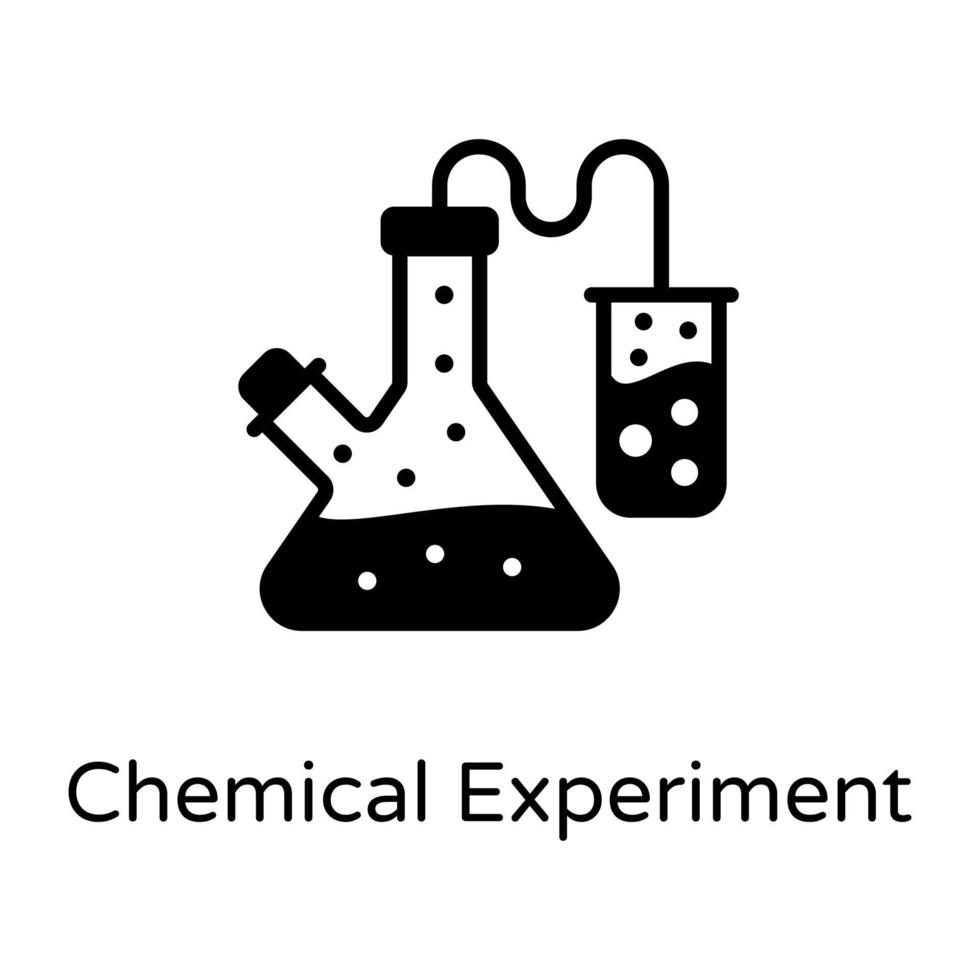 Chemical Experiment and Reactions vector