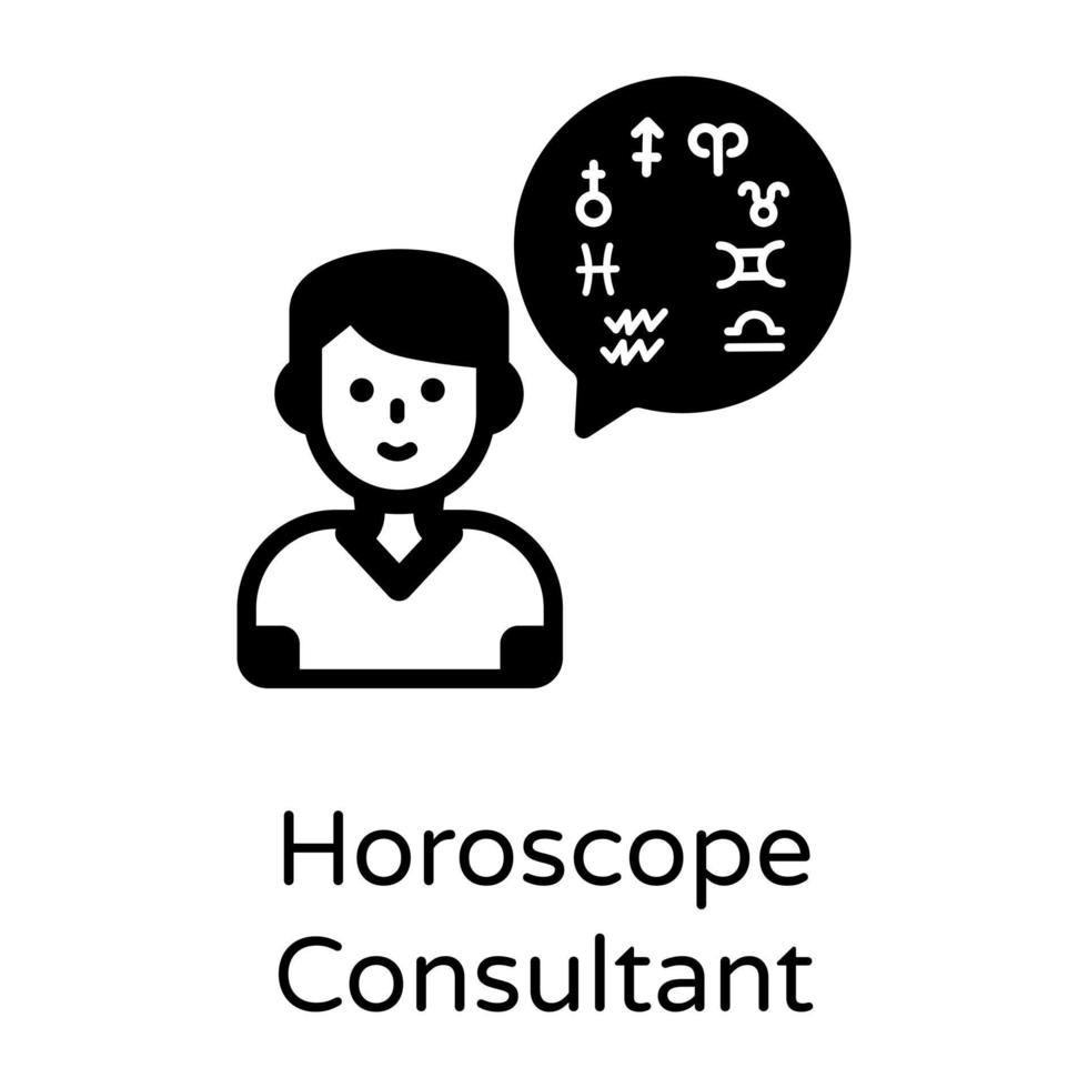 Palmist Horoscope Consultant vector