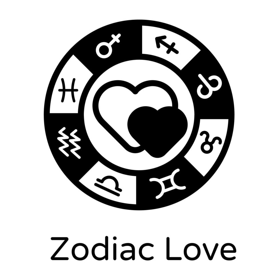 Zodiac Love and astrology vector