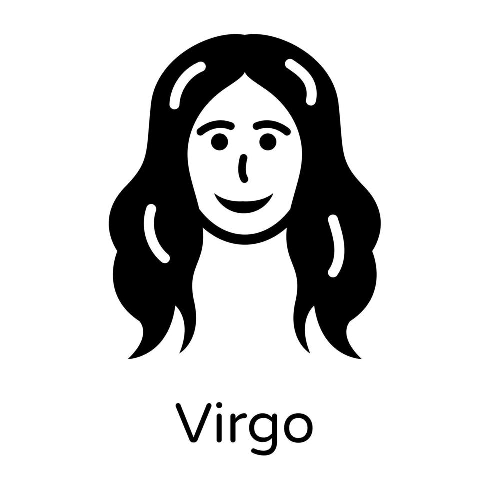 signo del zodiaco virgo vector