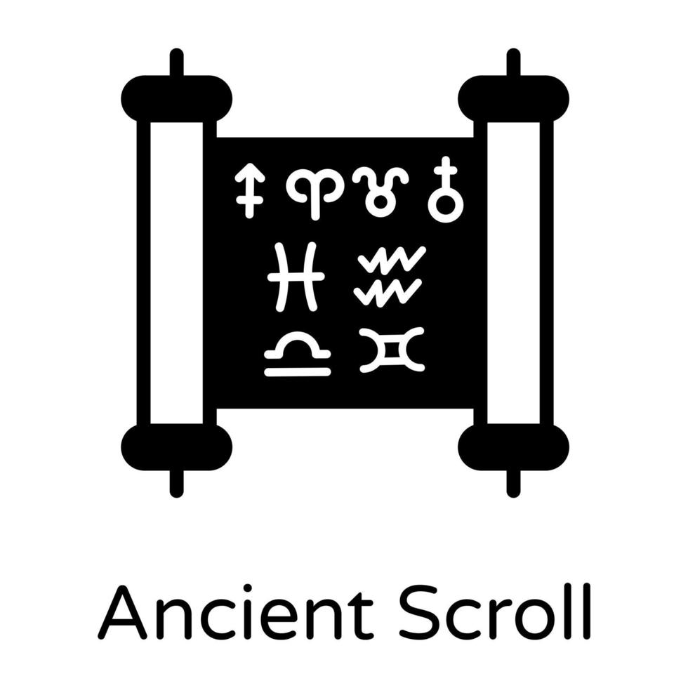 Ancient Scroll and letter vector