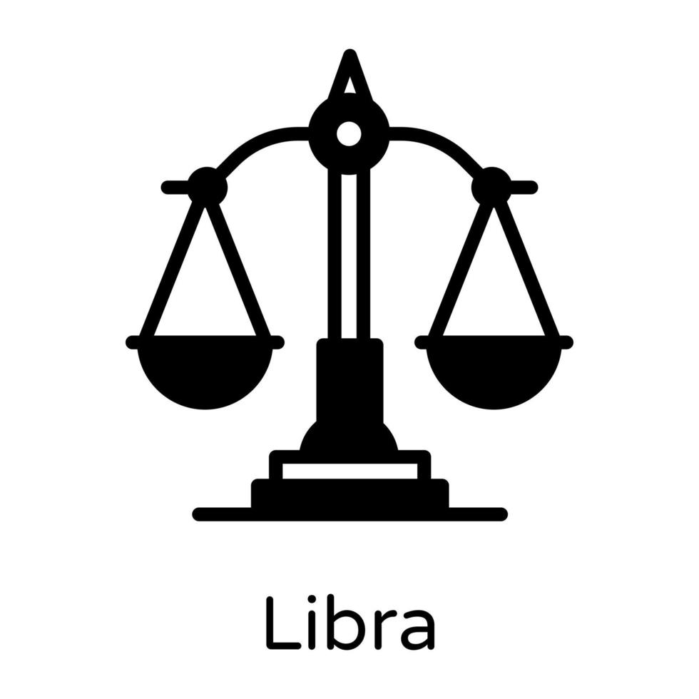 Libra  Zodiac sign vector