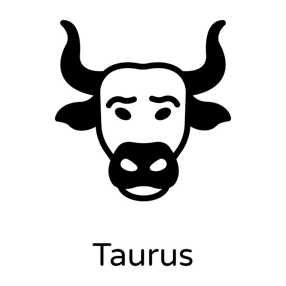 Taurus  Zodiac sign vector