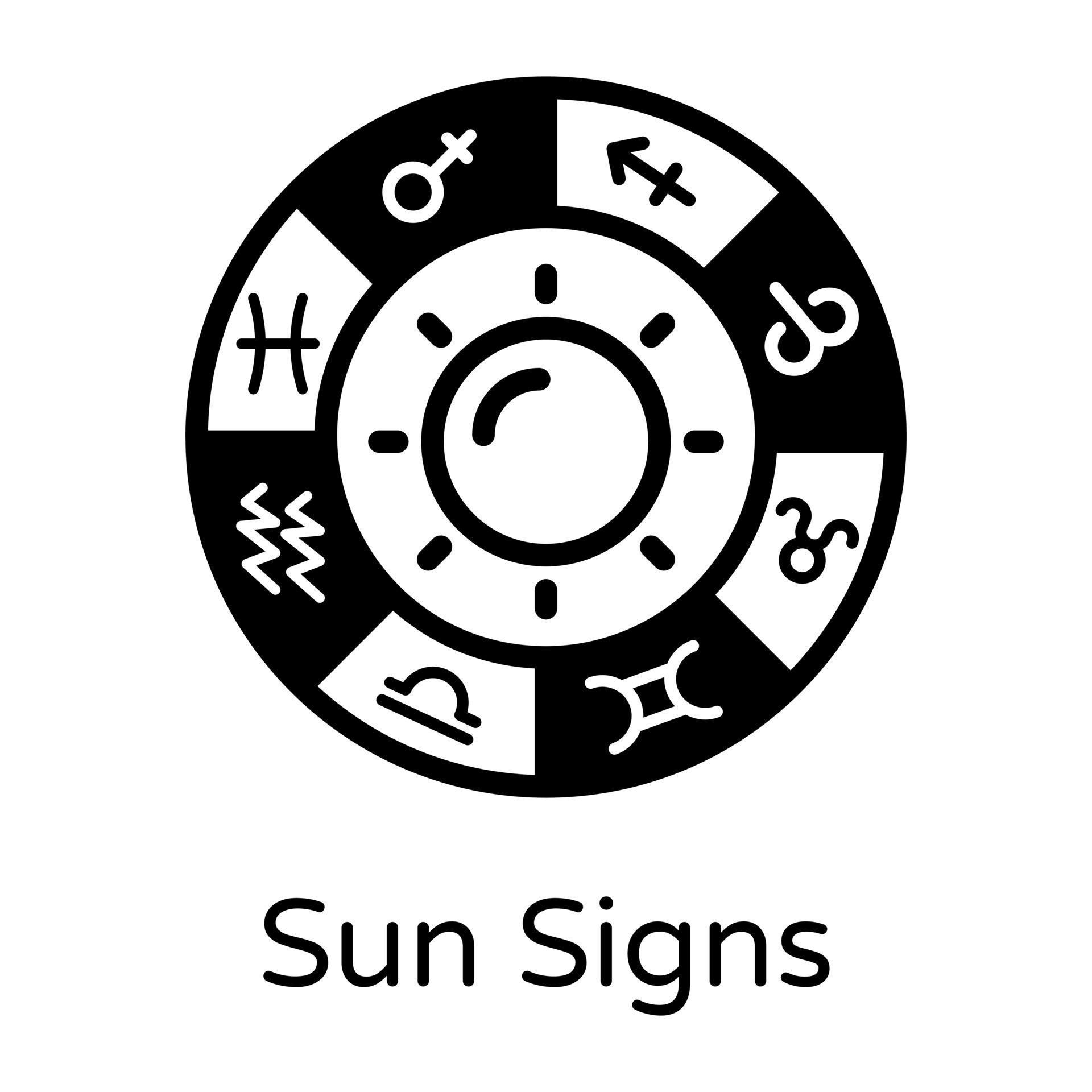 Sun Signs and Astrology 3209697 Vector Art at Vecteezy