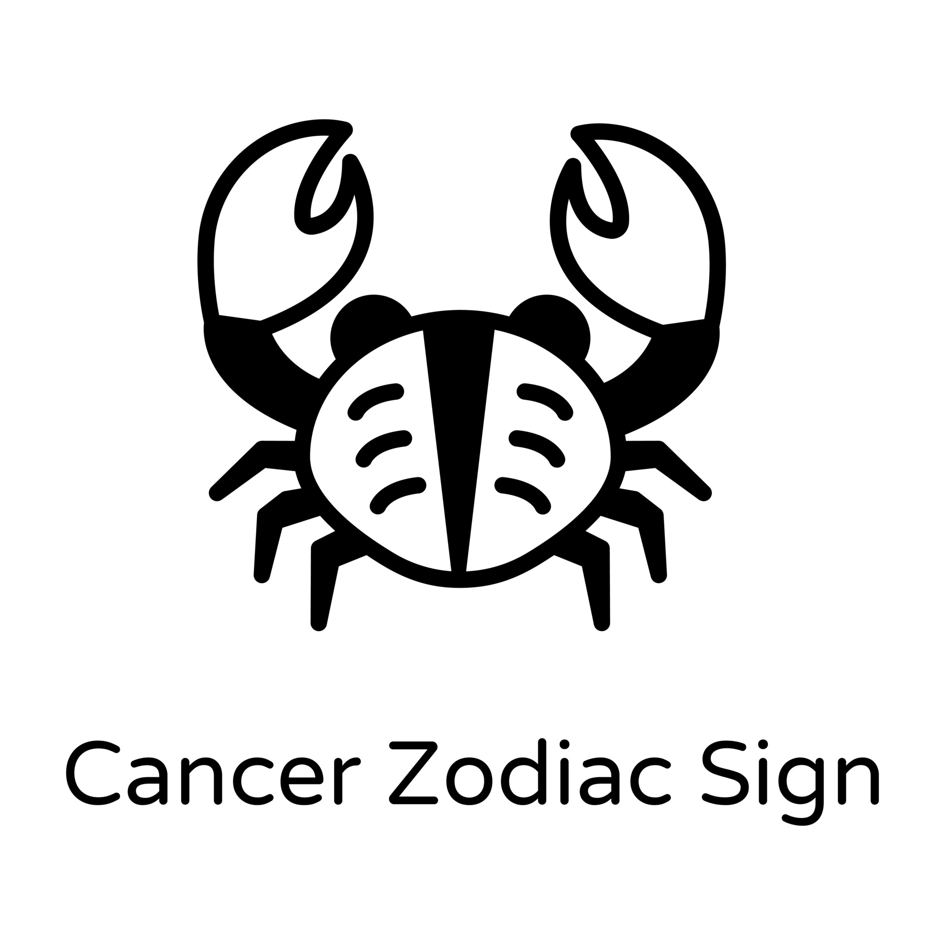 Cancer Zodiac Sign 3209700 Vector Art at Vecteezy
