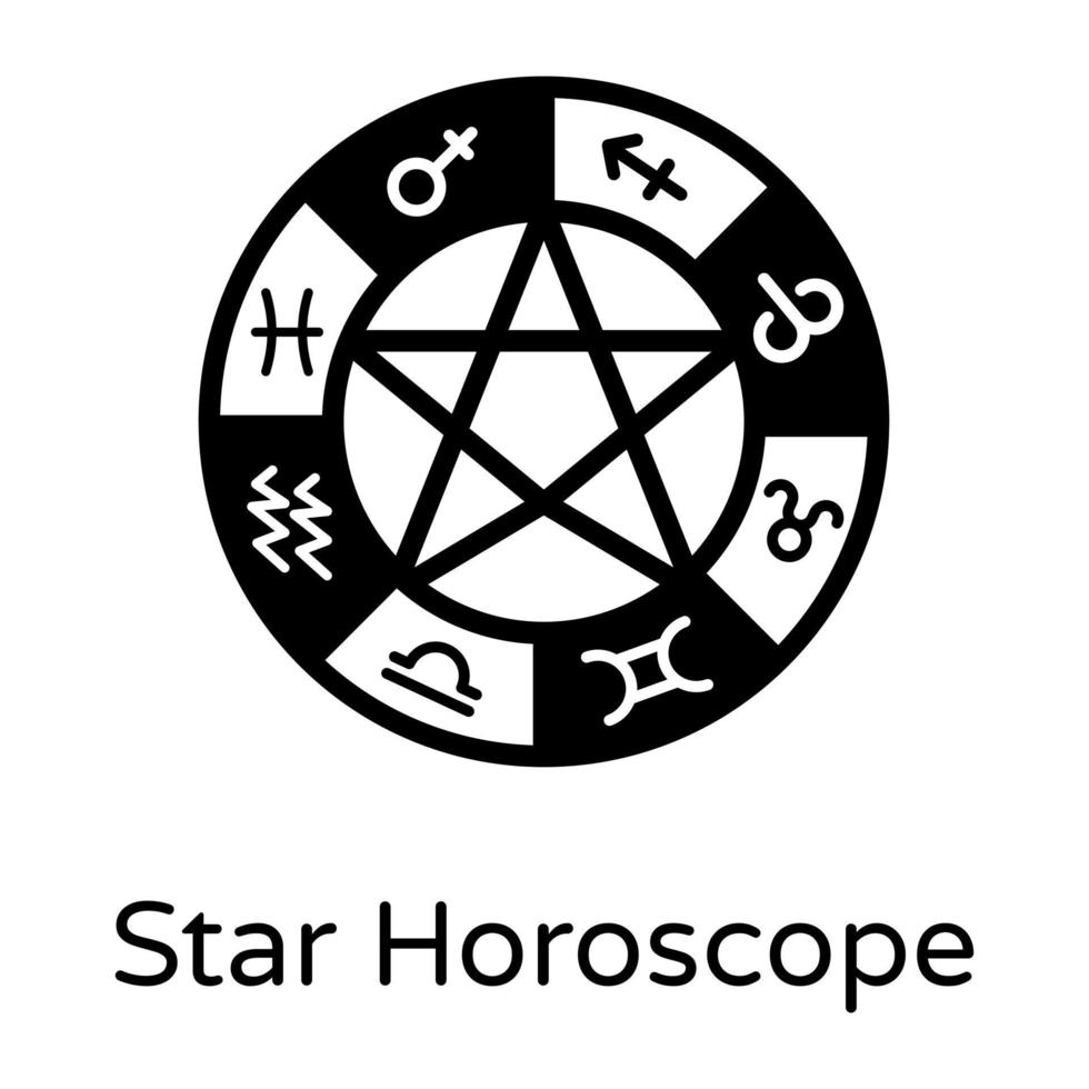 Zodiac Star Horoscope vector