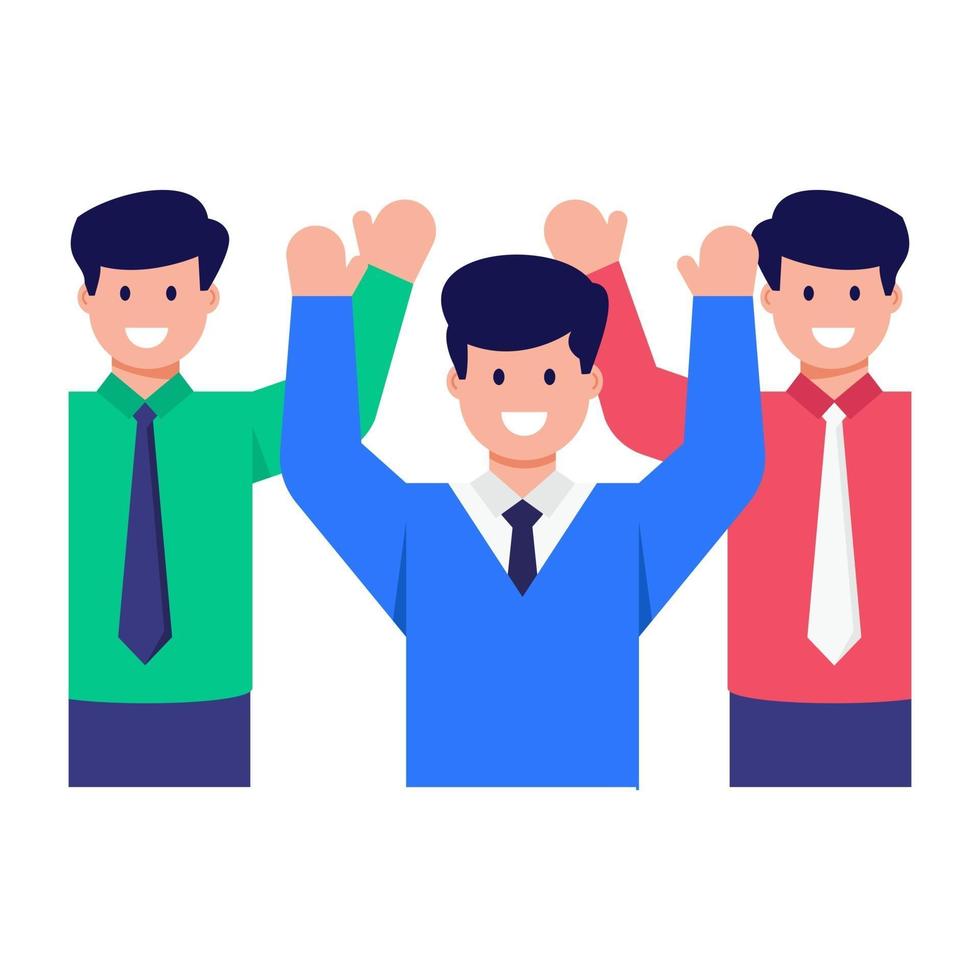 Gold Successful Employees vector