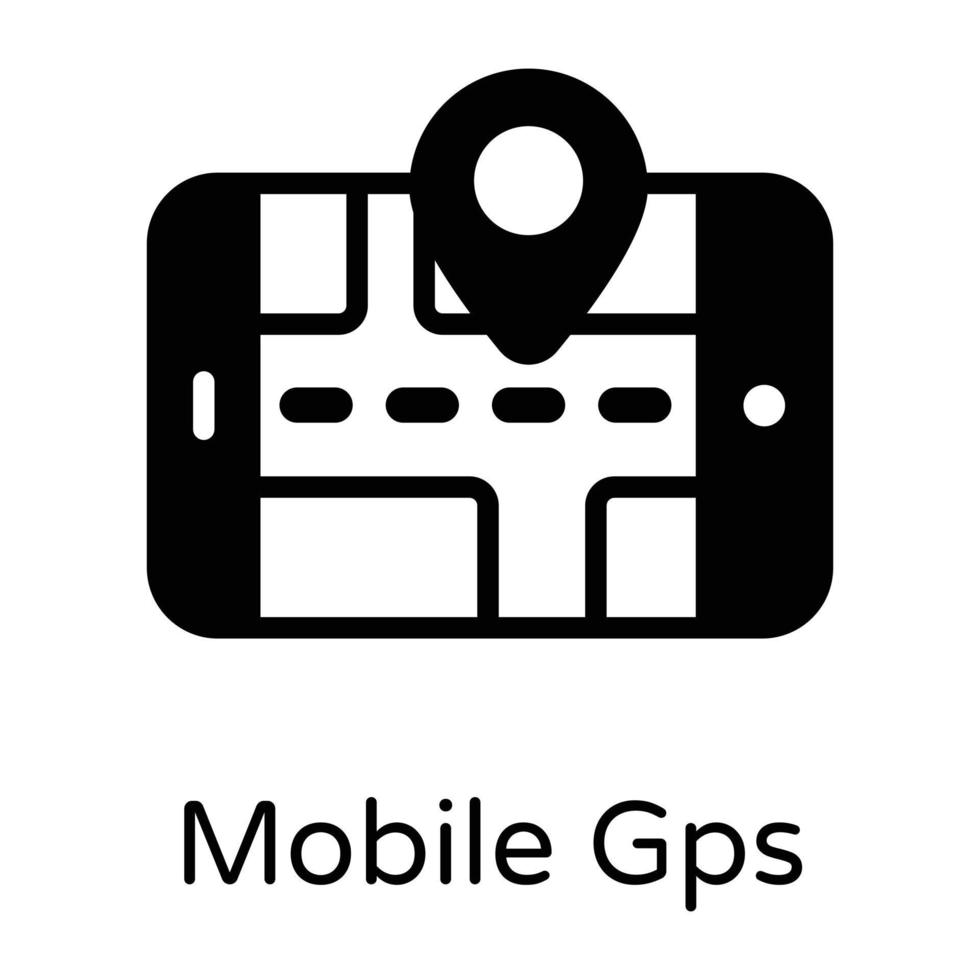 Online Mobile Gps vector