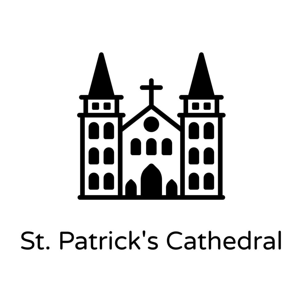 catedral de san patricio vector