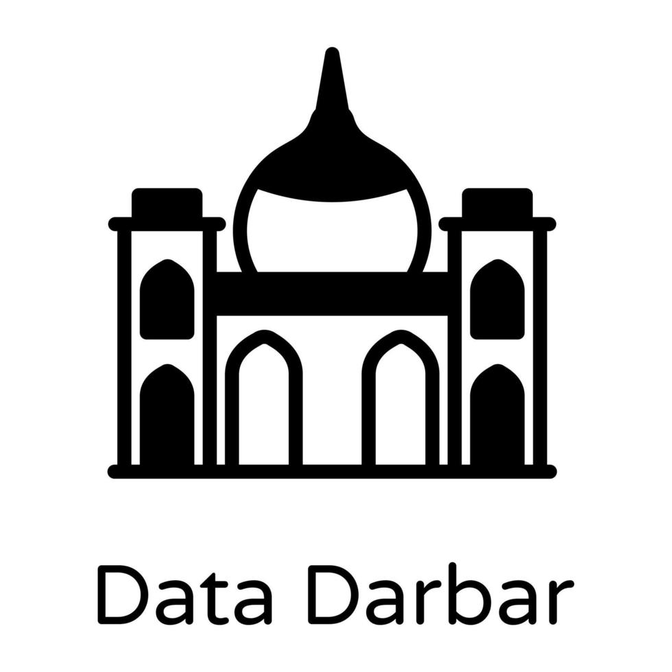 Data Darbar  building vector