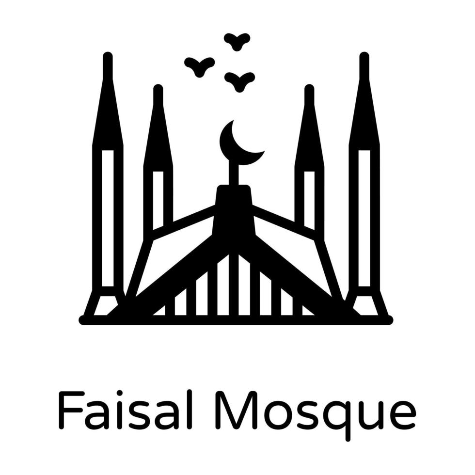 shah  Faisal Mosque vector