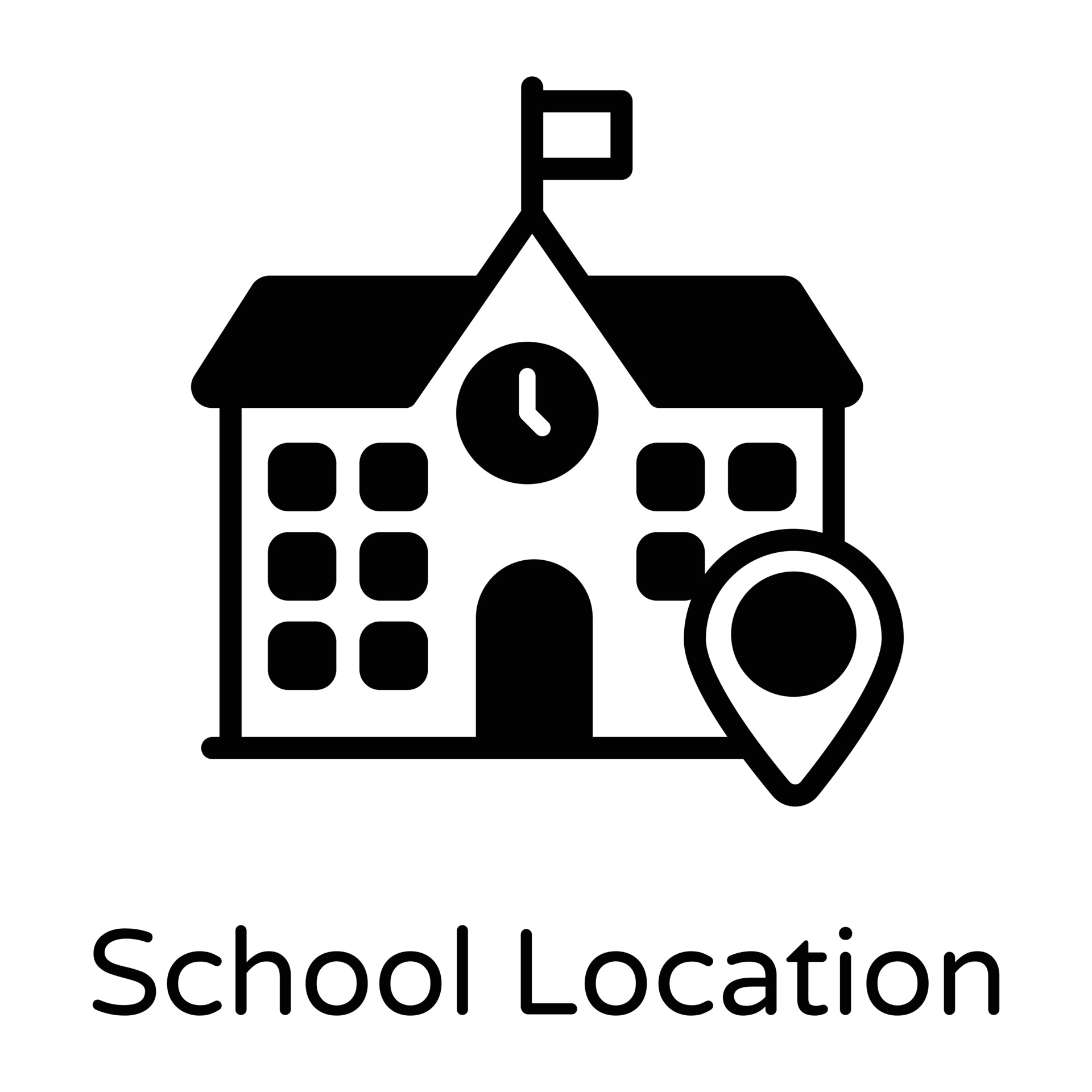 School Location and Address 3209857 Vector Art at Vecteezy