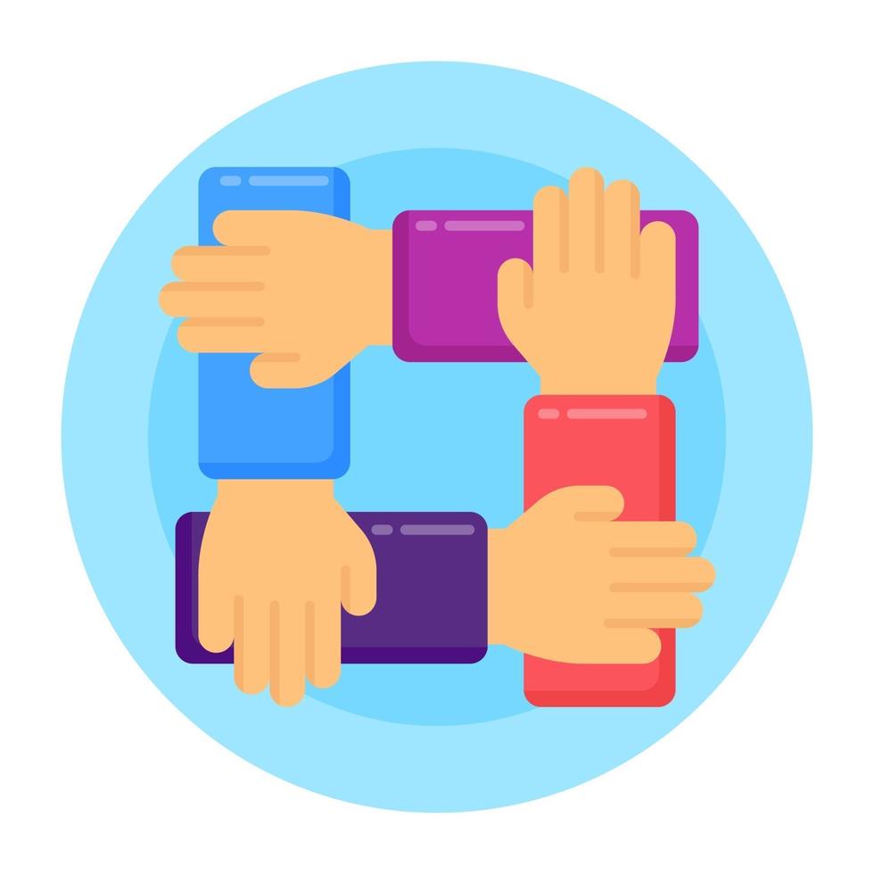 Teamwork and collaboration vector