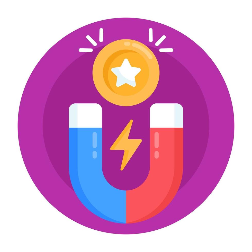 Points Attraction magnet vector