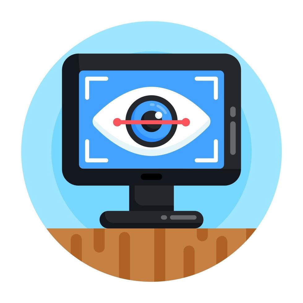 Iris Eye  Scanning vector