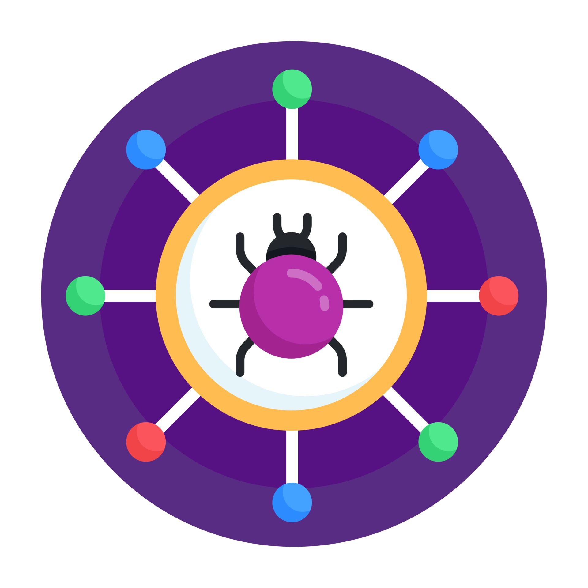 Network Virus and threat 3210185 Vector Art at Vecteezy