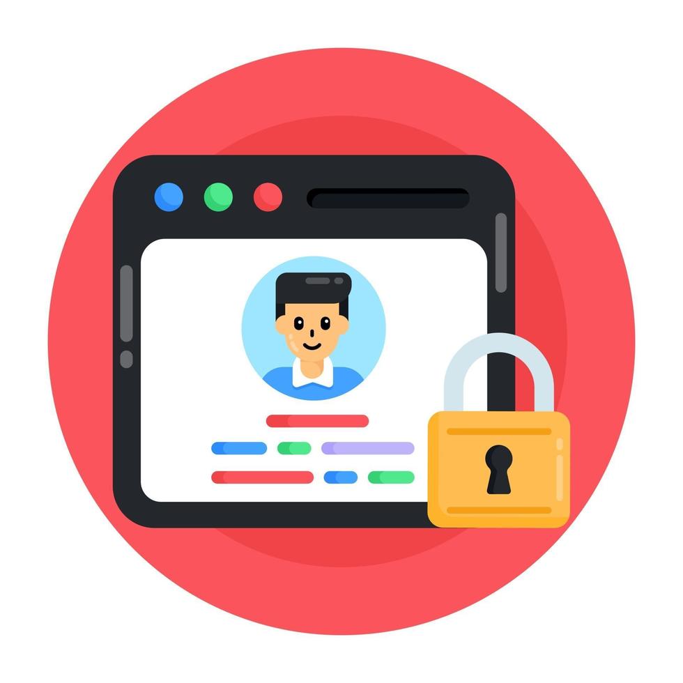 Web Security and Protection vector