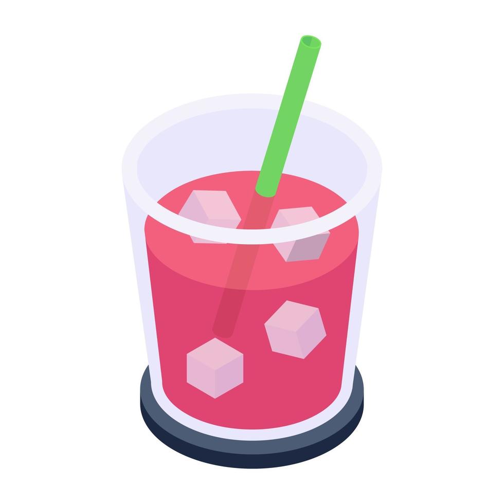 Fizzy Cold Drink vector