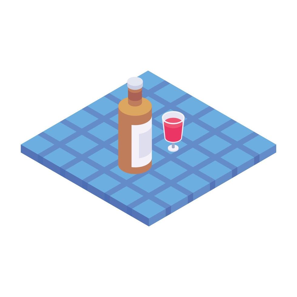 Wine and Vodka vector