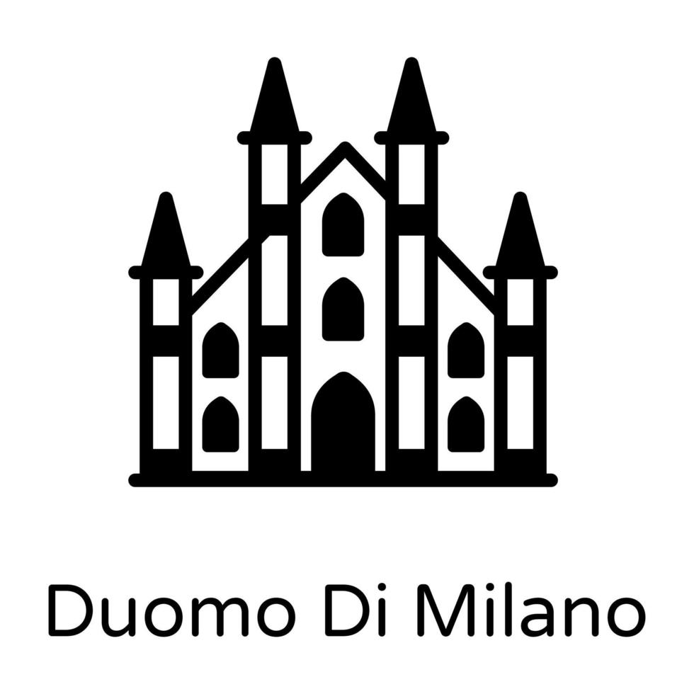 duomo di milano vector