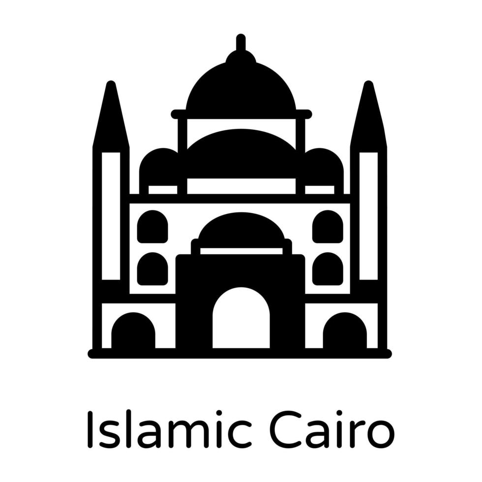 Islamic historic  Cairo vector