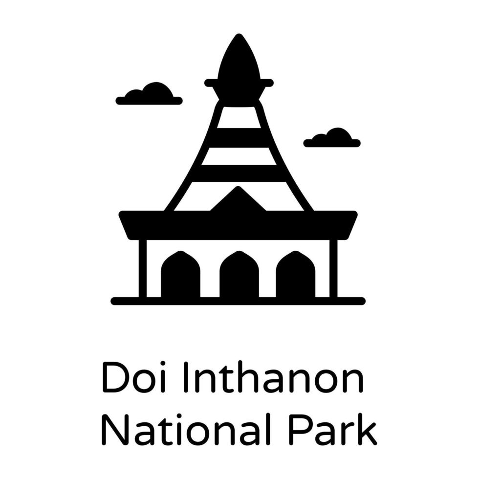 parque nacional doi inthanon vector