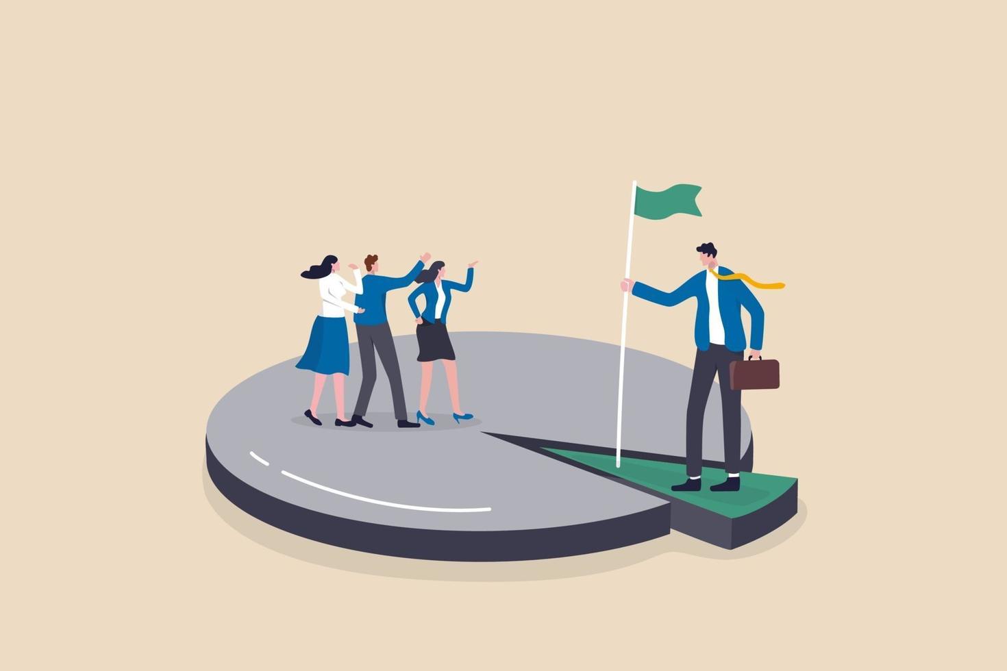 Niche market, small focused group of consumer or audience vector
