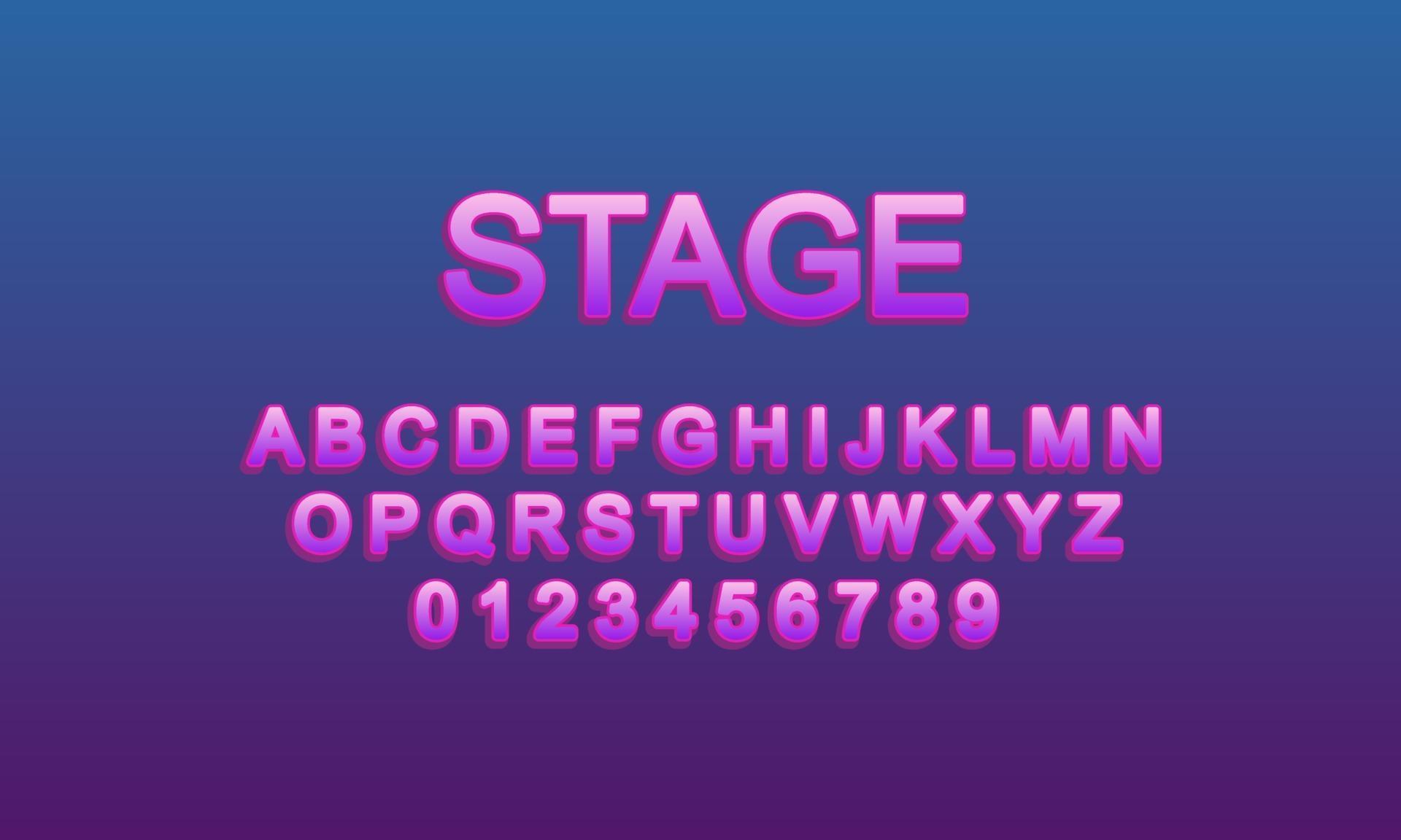 stage font alphabet 3210589 Vector Art at Vecteezy