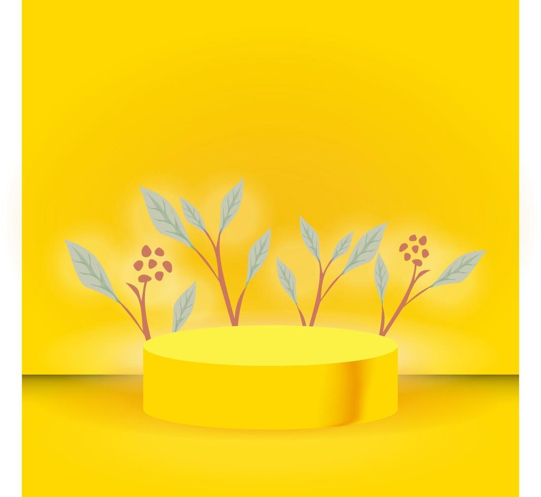 Vector image of product display illustration background