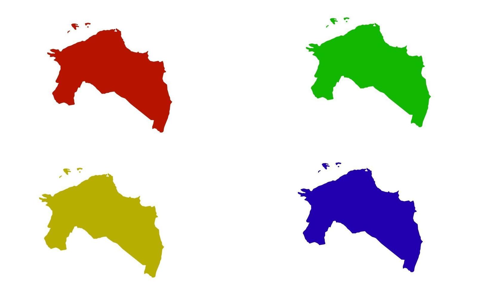 Mapa de silueta de la ciudad de Groningen en los Países Bajos vector