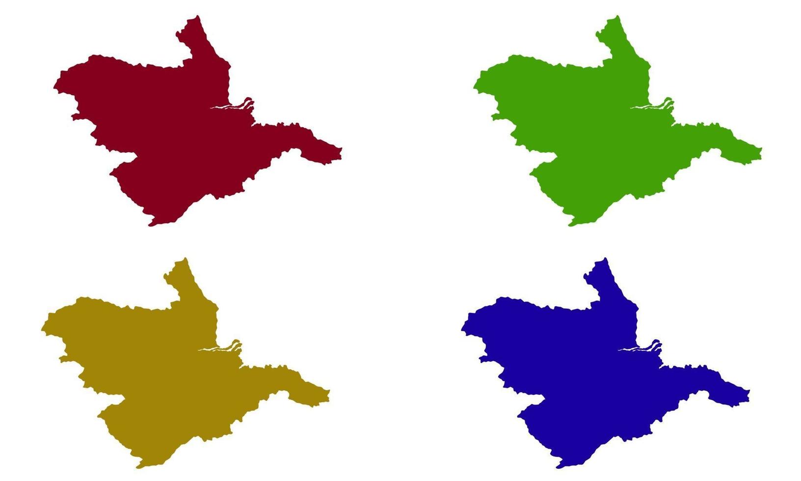 Falkirk map silhouette in Scotland vector