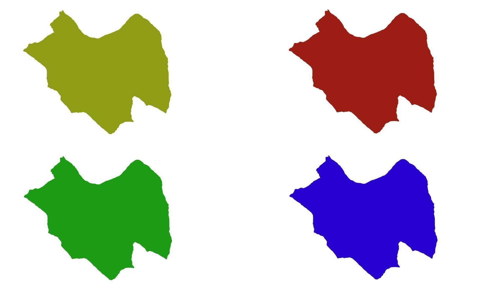 mapa, silueta, de, damasco, ciudad, en, siria vector