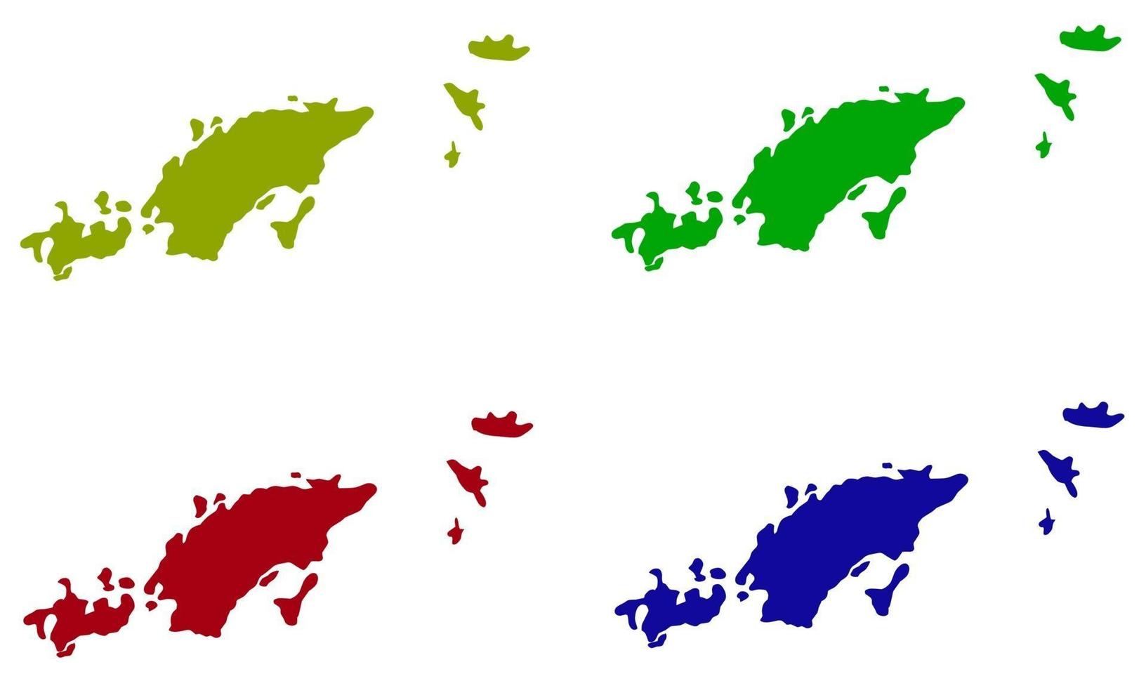 silhouette map of the city of Vladimir in Russia vector
