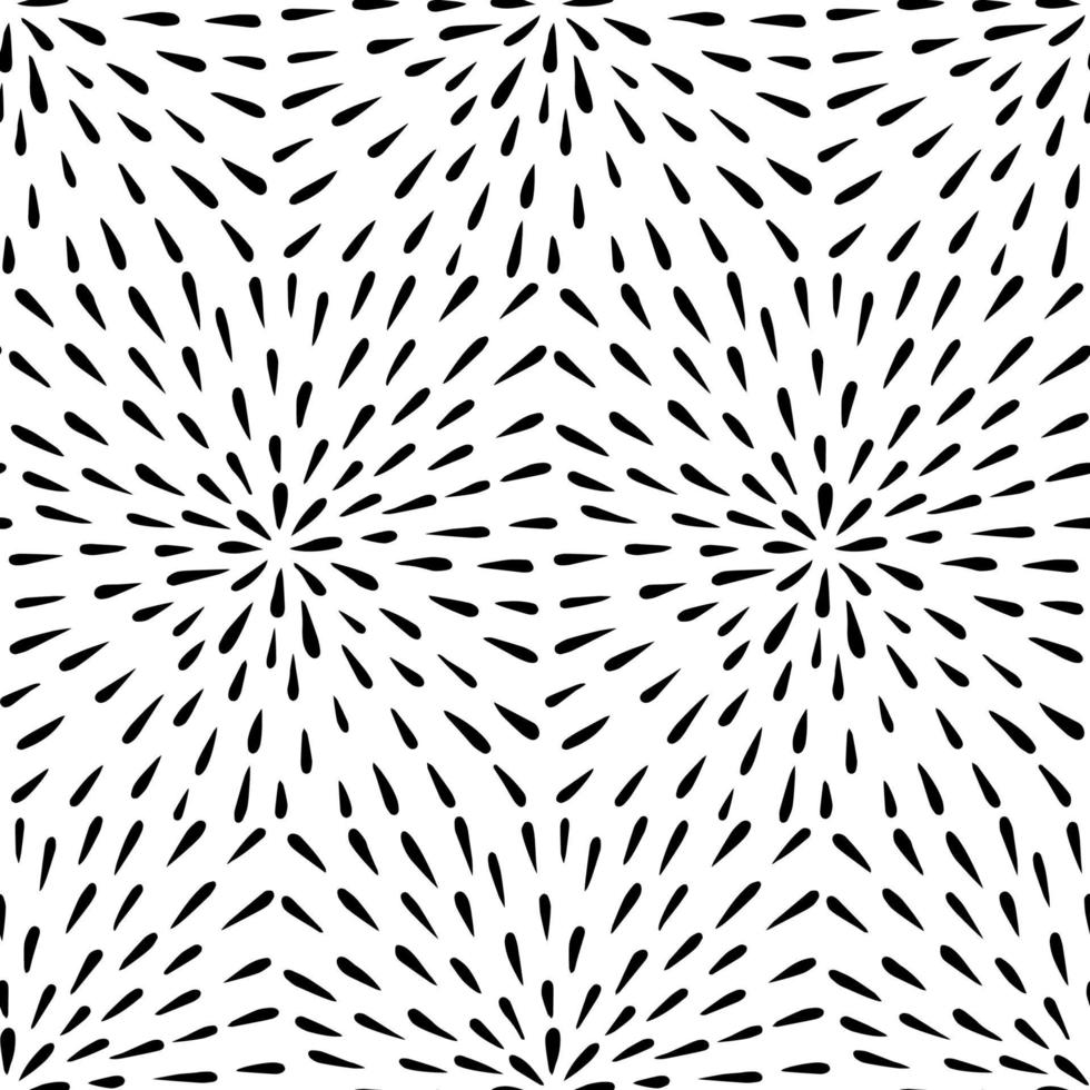 dibujado a mano doodle abstracto blanco y negro de patrones sin fisuras vector