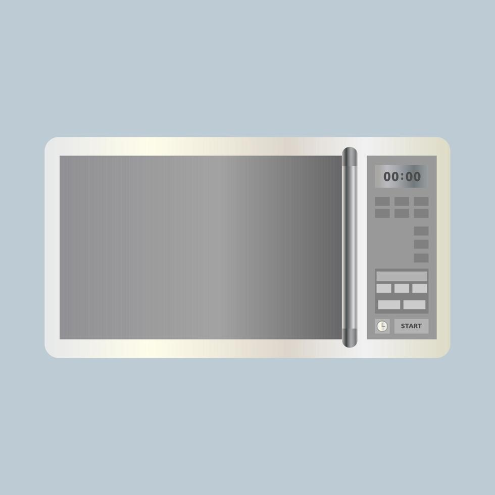 horno de microondas realista vector. vector