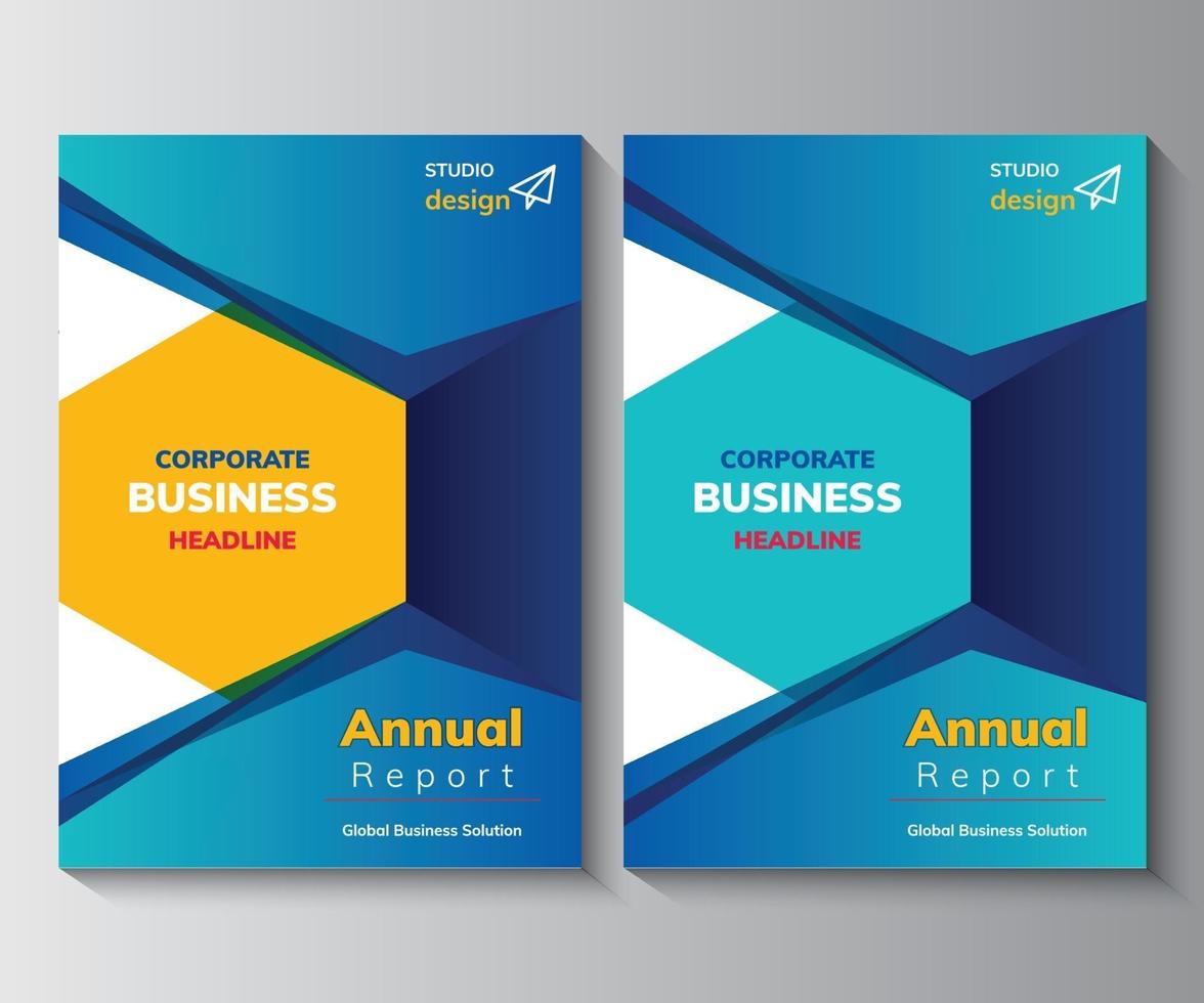 Annual Report Design Template,  Brochure,  Poster, Corporate  Flyer vector