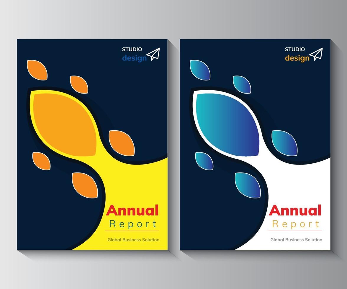 Annual Report Design Template,  Brochure,  Poster, Corporate  Flyer vector