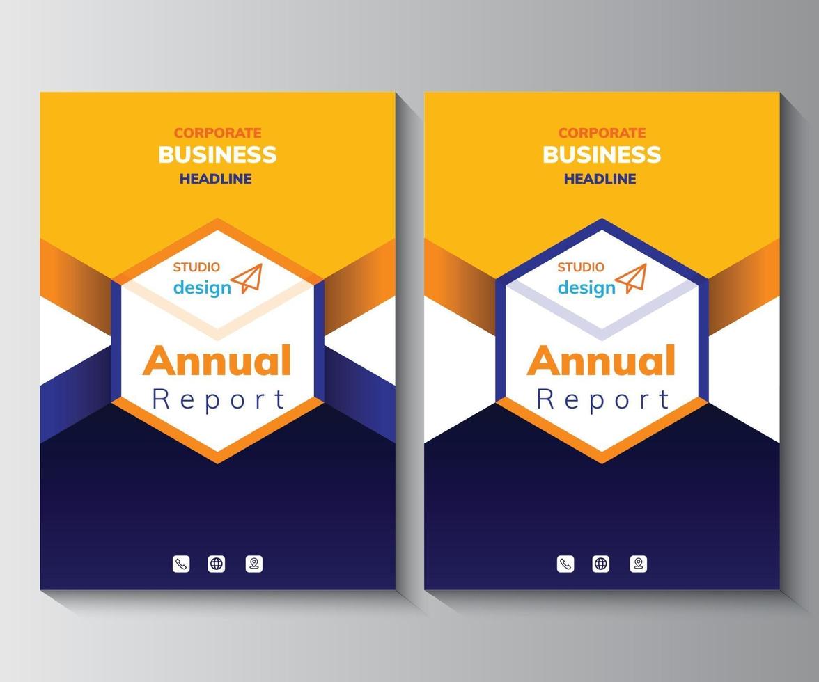 Annual Report Design Template,  Brochure,  Poster, Corporate  Flyer vector