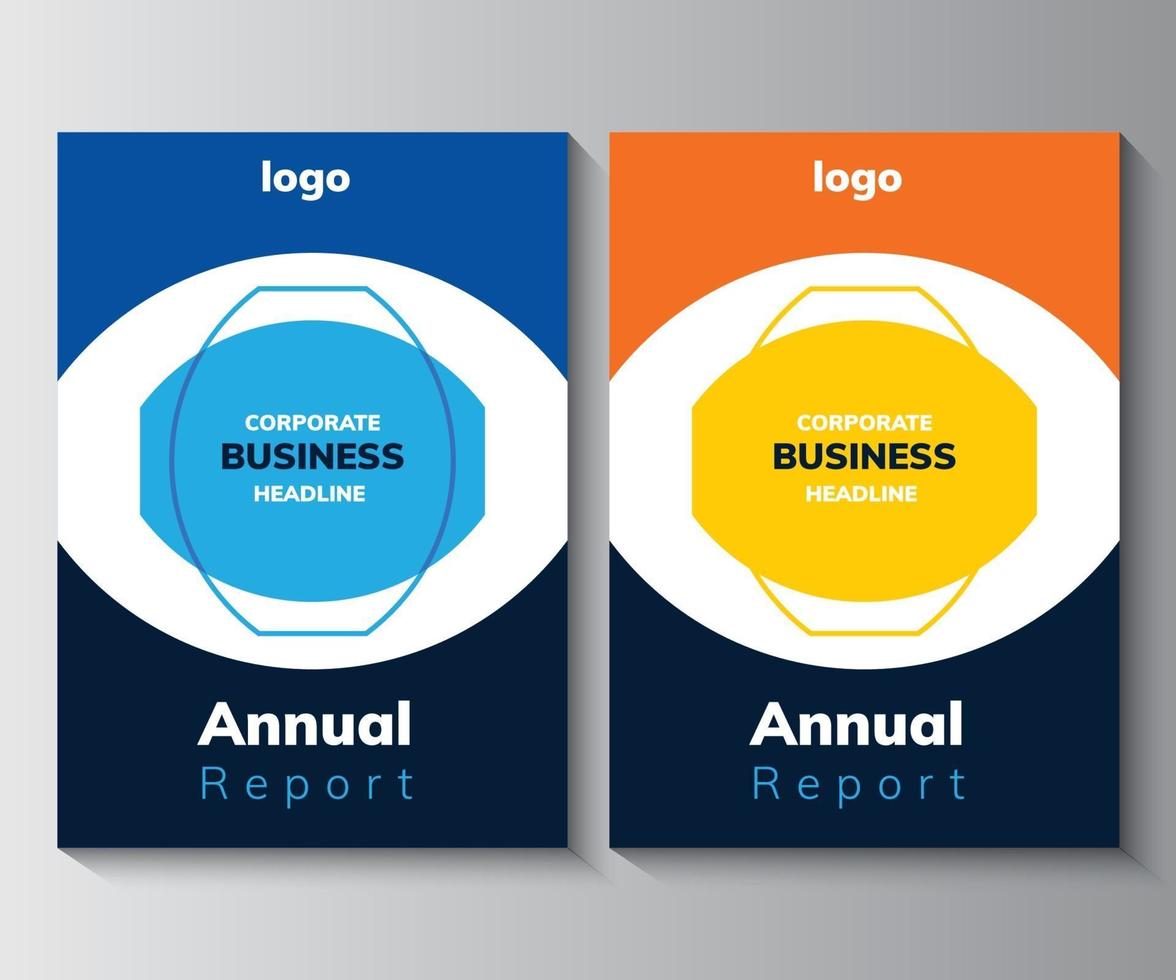 Annual Report Design Template,  Brochure,  Poster, Corporate  Flyer vector