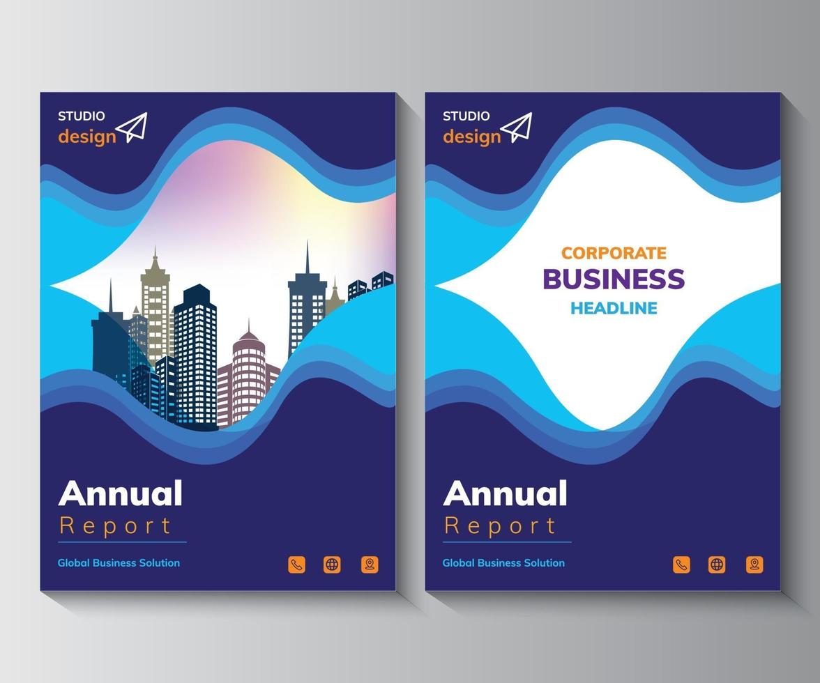 Annual Report Design Template,  Brochure,  Poster, Corporate  Flyer vector